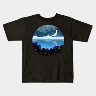 Snowed Moonlight Kids T-Shirt